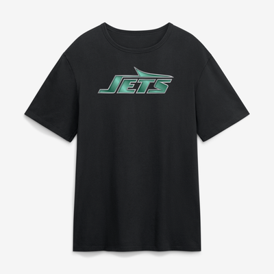 New York Jets  Metallic Mascot T-Shirt - Black