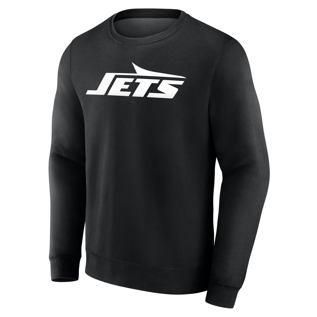 New York Jets Team Authentic Personalized Name & Number Sweatshirt - Black