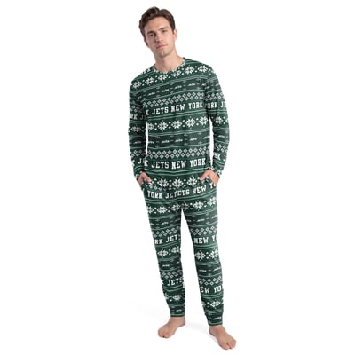 New York Jets Concepts Sport Jubilee Long Sleeve T-Shirt & Pant Set - Green