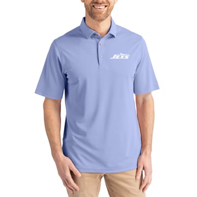  New York Jets Cutter & Buck Virtue Eco Pique Recycled Polo - Purple