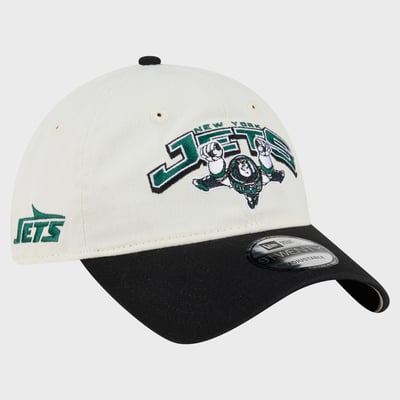 New York Jets Disney x New Era 9TWENTY Adjustable Hat - Cream/Black