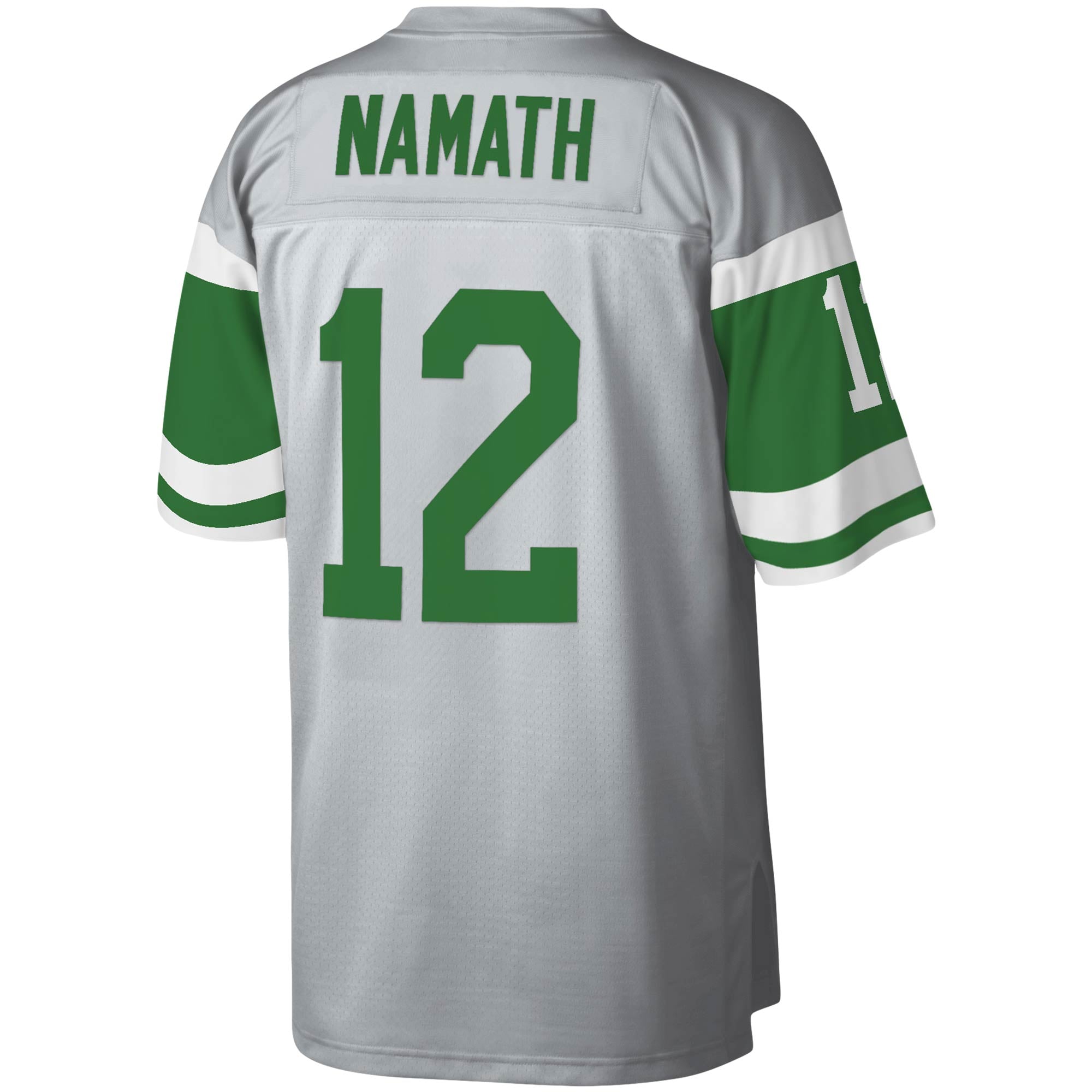 Men's Mitchell & Ness Joe Namath Platinum New York Jets NFL 100