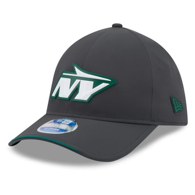 New York Jets New Era 2026 Sideline Cold Weather  39THIRTY M-Crown Stretch Hat - Charcoal