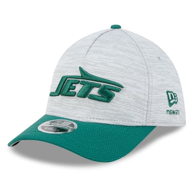 New York Jets New Era Men's Tech 39THIRTY A-Frame Stretch Hat - Gray
