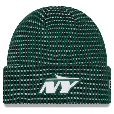 New York Jets New Era 2026 Sideline Cold Weather  Cuffed Knit Hat - Green