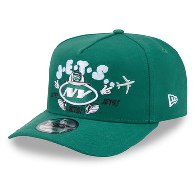 New York Jets New Era Cartoon A-Frame 9FIFTY Snapback - Green