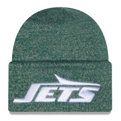 New York Jets New Era Marled Cuffed Knit Hat - Green