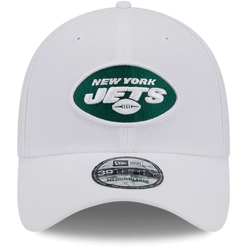 New York Jets New Era Main 39THIRTY Flex Hat - White