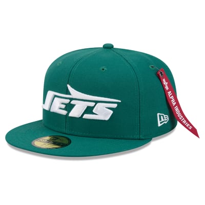 New York Jets New Era x Alpha Industries 59FIFTY Fitted Hat - Green