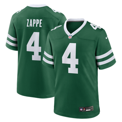 Bailey Zappe New York Jets Nike Team Game Jersey - Legacy Green