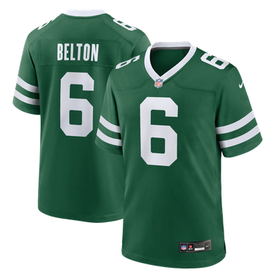 Dane Belton New York Jets Nike Team Game Jersey - Legacy Green