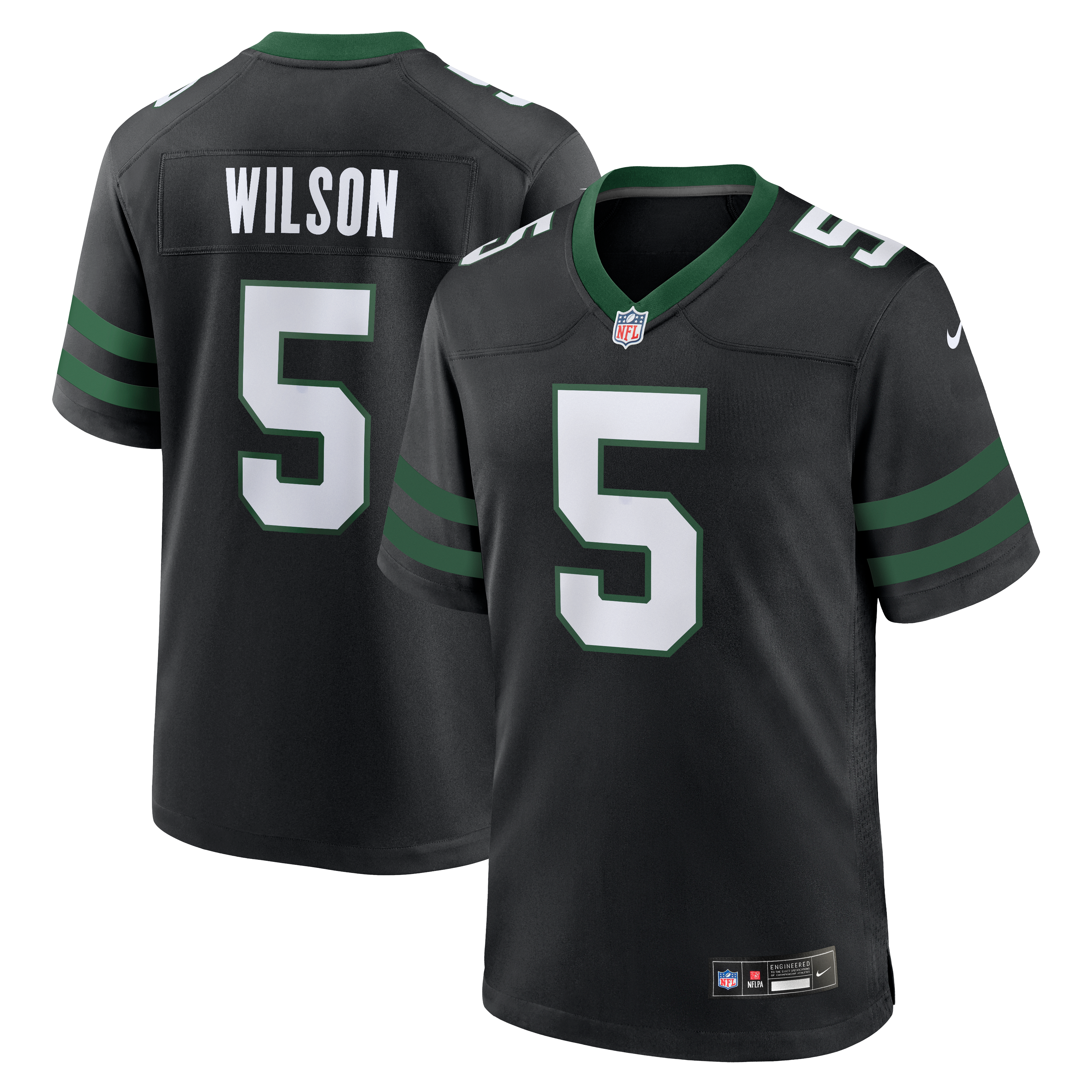 Garrett Wilson New York Jets Alternate Game Jersey Legacy Black