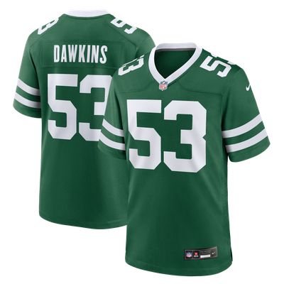 Nick Dawkins New York Jets Nike Legacy Team Game Jersey - Green