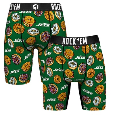  New York Jets Rock Em NY Style Bagel Boxer Briefs - Green