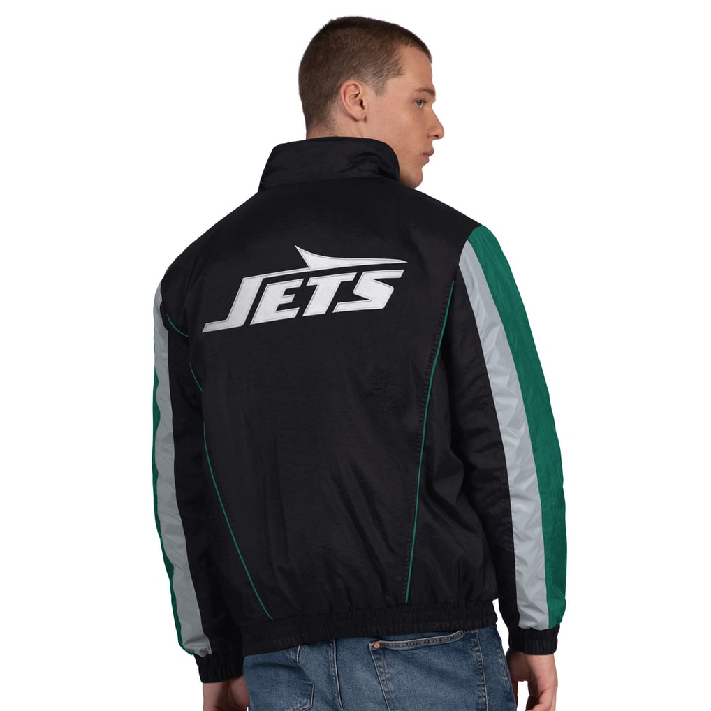  New York Jets Starter Thursday Night Gridiron Half-Zip Jacket - Black