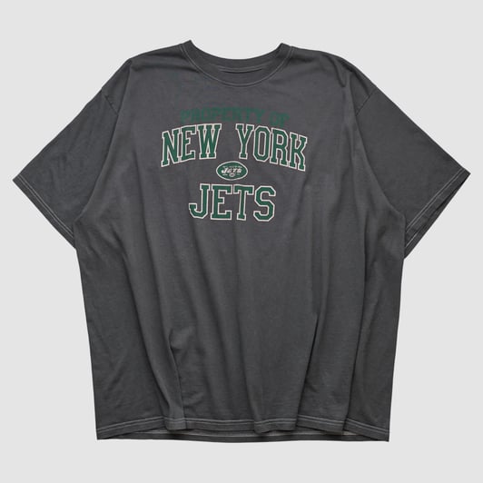 New York Jets 2000s T-shirt - Black - 2XL by Fanatics Real Vintage
