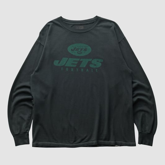 New York Jets 2010s Long Sleeve T-shirt - Black - M by Fanatics Real Vintage