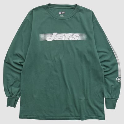 New York Jets 2010s Long Sleeve T-shirt - Green - M by Fanatics Real Vintage