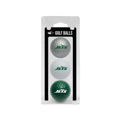 New York Jets 3-Pack Multi-Colored Team Golf Ball Set