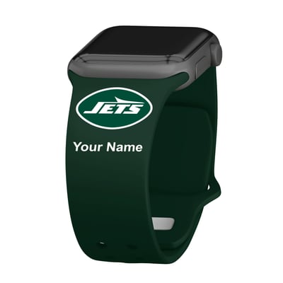 New York Jets 38/40/41mm Personalized Silicone Apple Watch Band