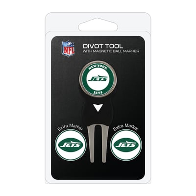 New York Jets Golf Divot Tool Pack with 3 Magnetic Markers