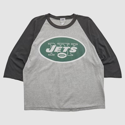 New York Jets Lee Apparel 2000s T-shirt - Heather Gray - XL by Fanatics Real Vintage