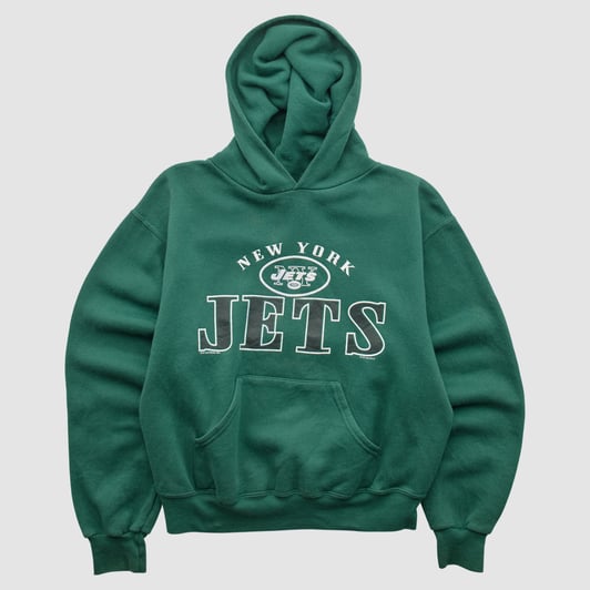 New York Jets Lee Apparel 90s Hooded Pullover Sweatshirt - Green - XXS by Fanatics Real Vintage