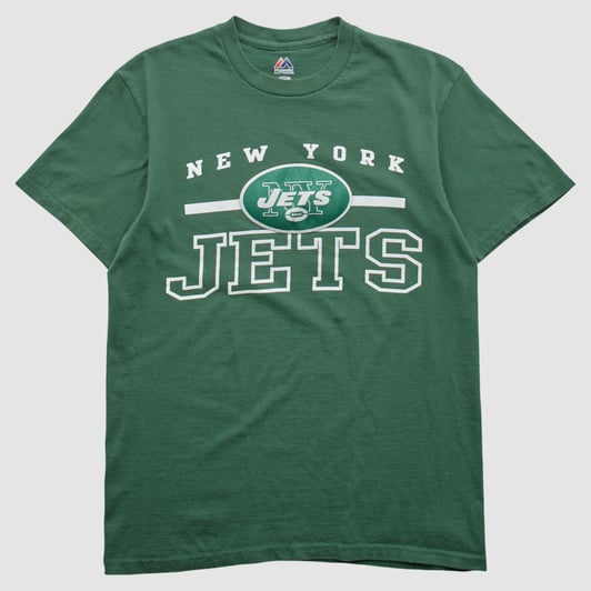 New York Jets Majestic 2010s T-shirt - Green - S by Fanatics Real Vintage