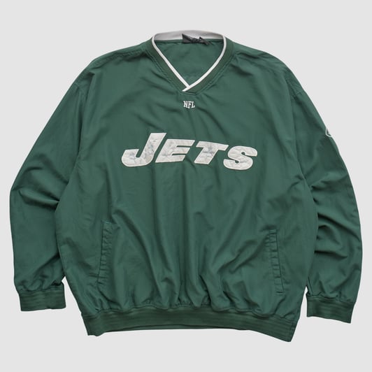 New York Jets NFL 2000s Pullover Jacket - Green - 2XL by Fanatics Real Vintage