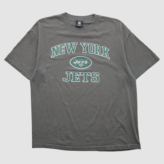 New York Jets NFL 2010s T-shirt - Dark Heather Gray - 2XL by Fanatics Real Vintage