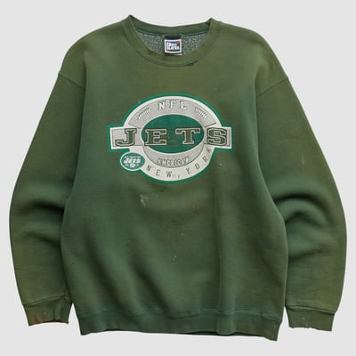 New York Jets Pro Player 90s Pullover Sweatshirt - Green - 2XL by Fanatics Real Vintage