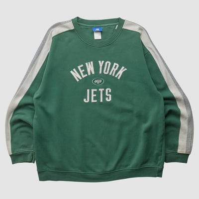 New York Jets Reebok 2000s Pullover Sweatshirt - Green - 2XL by Fanatics Real Vintage