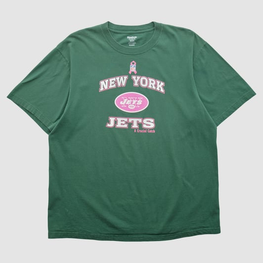 New York Jets Reebok 2000s T-shirt - Green - L by Fanatics Real Vintage