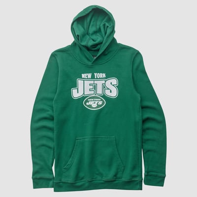 New York Jets Team Edition Apparel 2010s Hooded Pullover Sweatshirt - Green - XXS by Fanatics Real Vintage