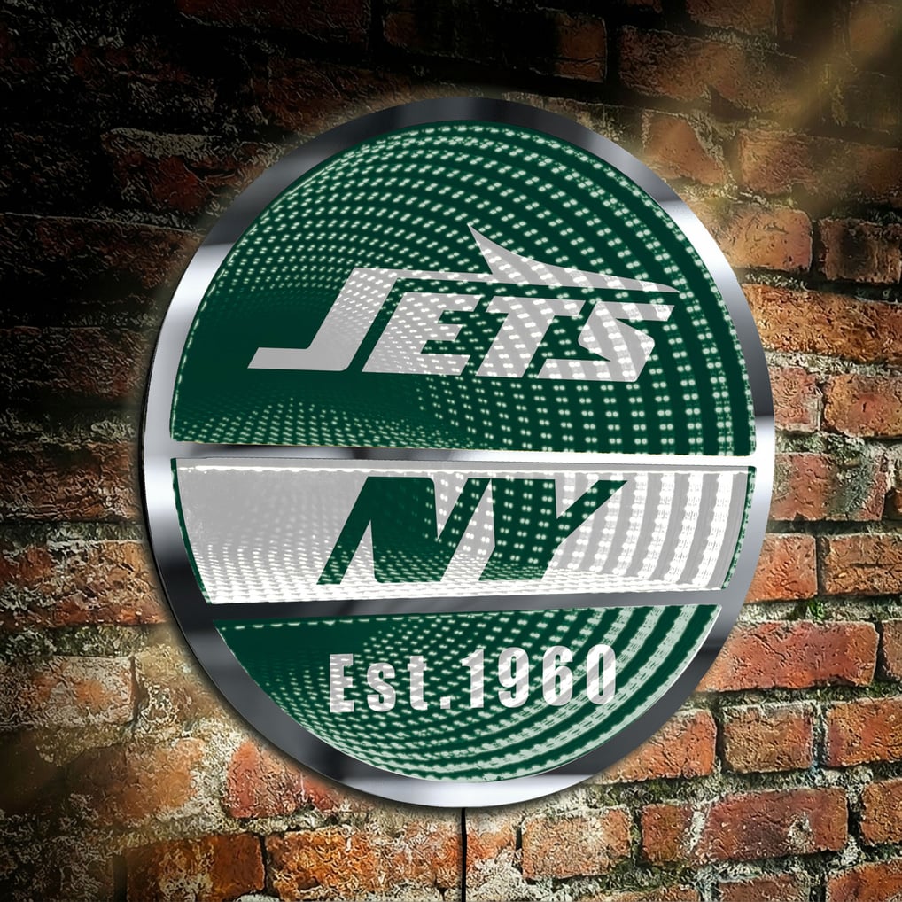 New York Jets Three-Cell Circular Infinity Light
