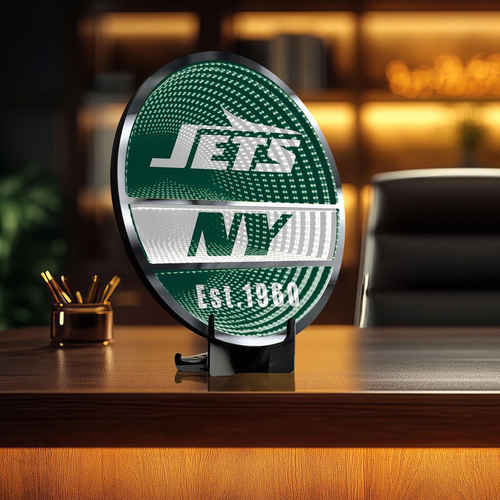 New York Jets Three-Cell Circular Infinity Light