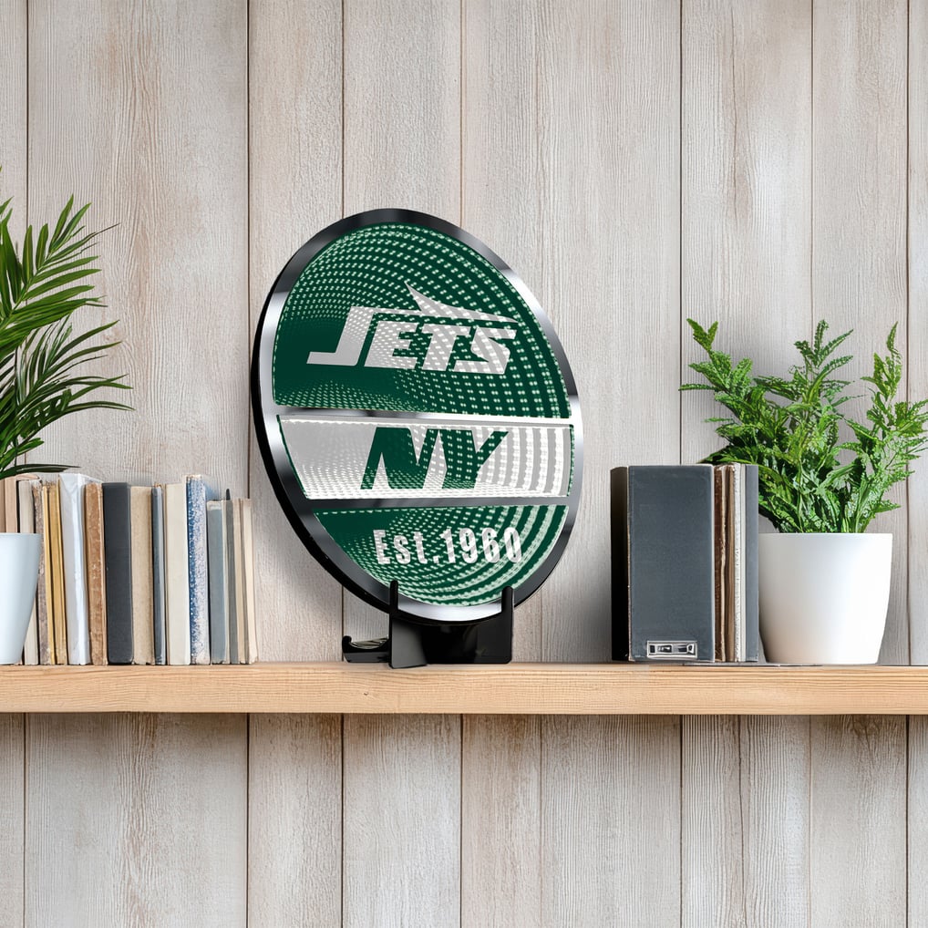 New York Jets Three-Cell Circular Infinity Light