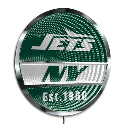 New York Jets Three-Cell Circular Infinity Light