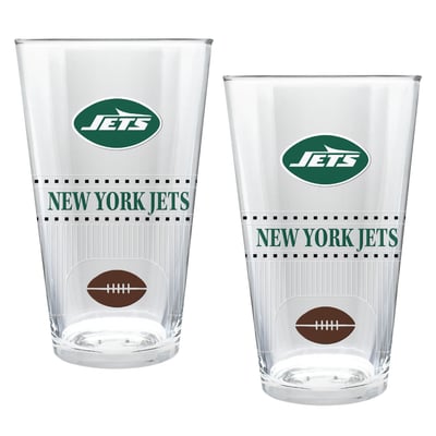 New York Jets Two-Piece 16oz. Stadium Pint Glass Set
