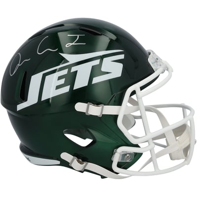 Omar Cooper Jr. New York Jets Autographed Fanatics Authentic Riddell Speed Replica Helmet