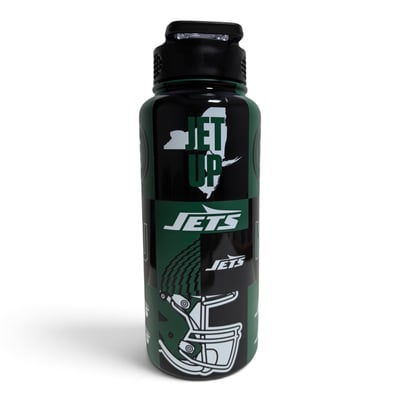 New York Jets Pegasus 32oz Stainless Steel ProPress Water Bottle