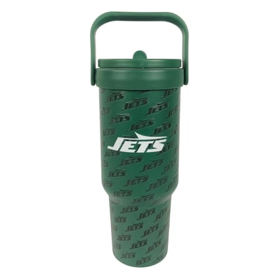 New York Jets Pegasus 40oz. 5-D Logo Wordmark Stainless Steel ProCarry Tumbler