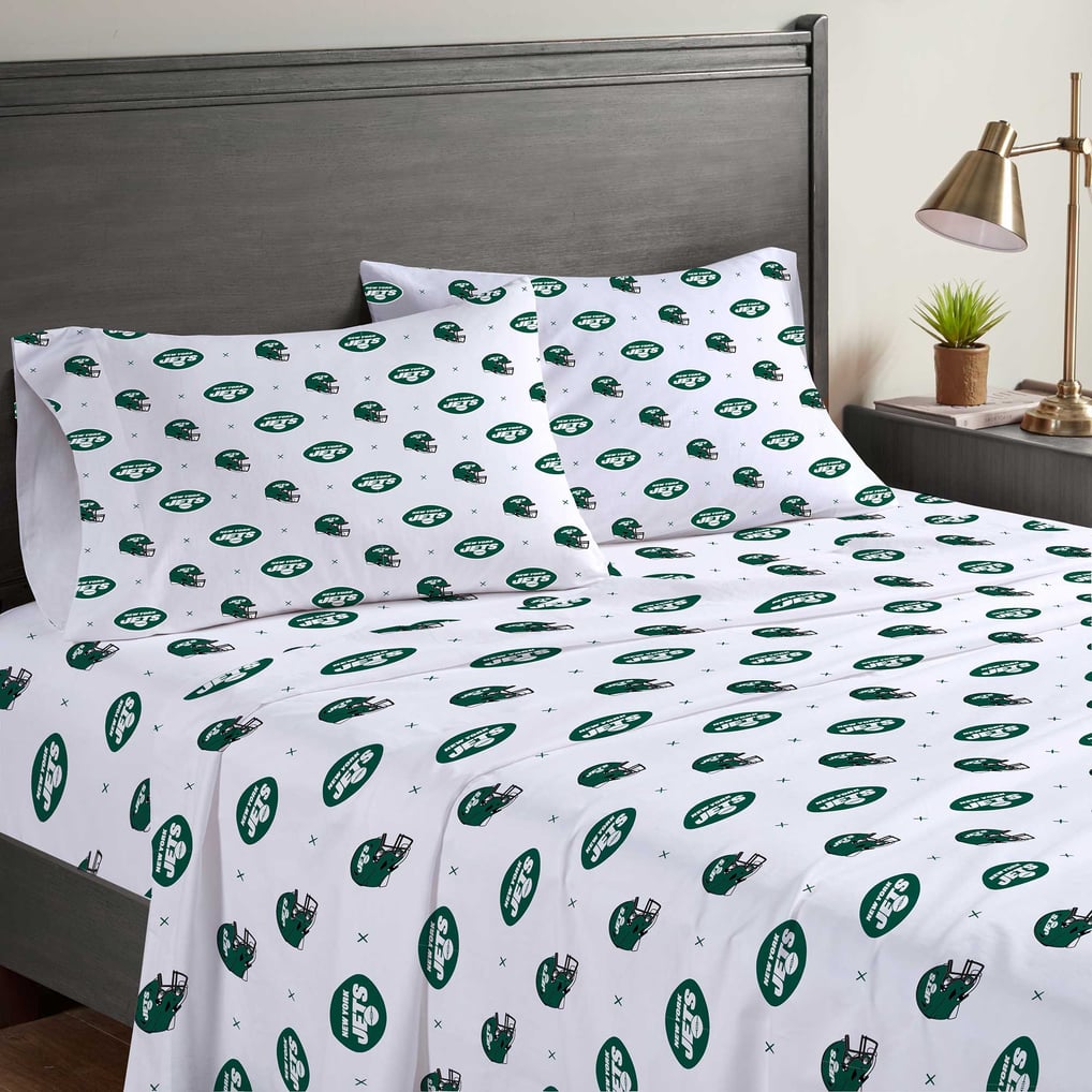 New York Jets Pegasus Four-Piece Full Sheet Set