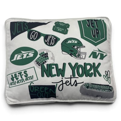 New York Jets Pegasus Loco Fan 19" x 14" Canvas Décor Pillow