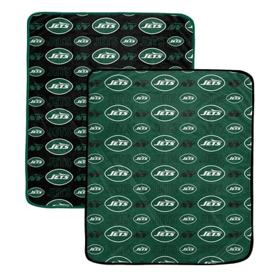 New York Jets Pegasus Two-Piece Home & Away Logo Roll 60" x 70" Blanket Set