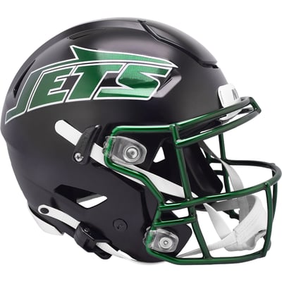 #1 New York Jets Riddell 2024 On-Field Alternate Speed Flex Authentic Helmet