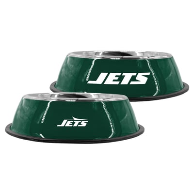New York Jets The Memory Company 9" Stainless Steel Pet Bowl