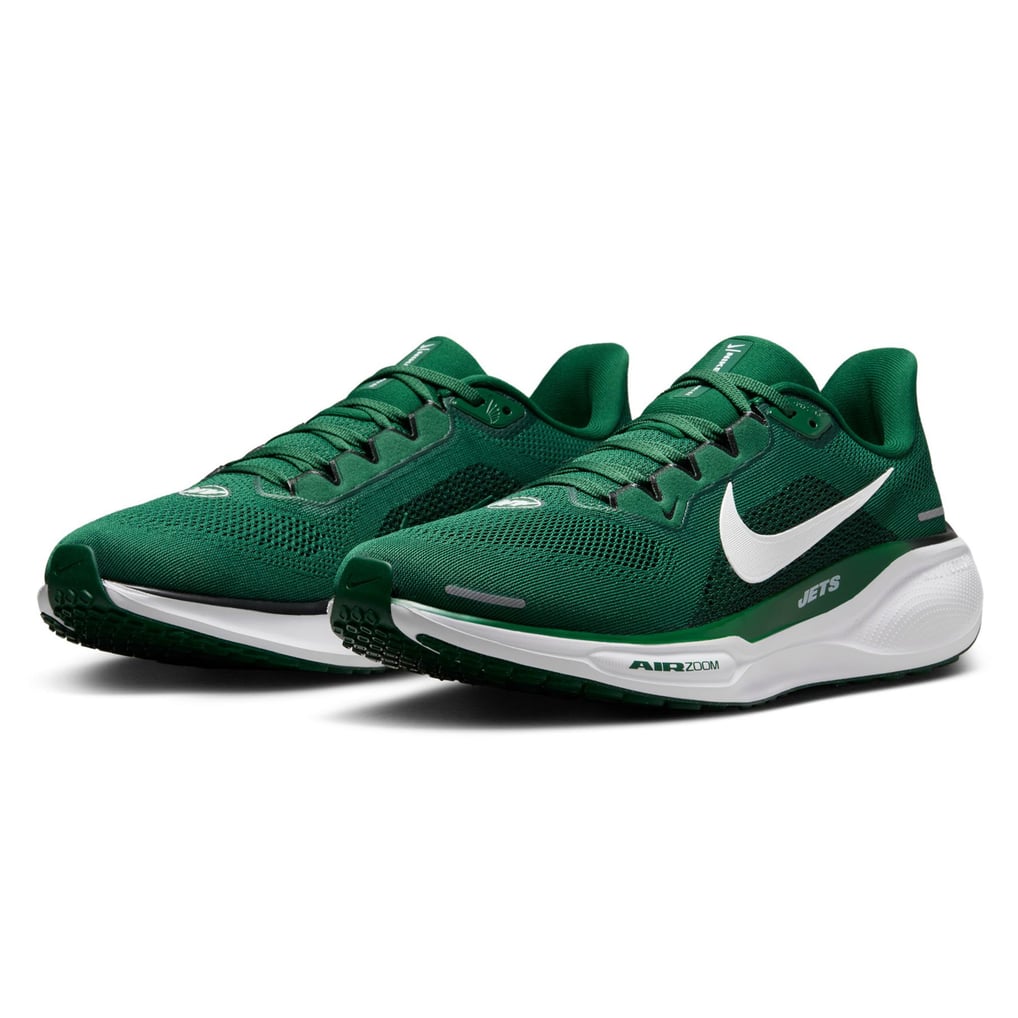 Unisex Nike Green New York Jets Zoom Pegasus 41 Running Shoes display picture 1