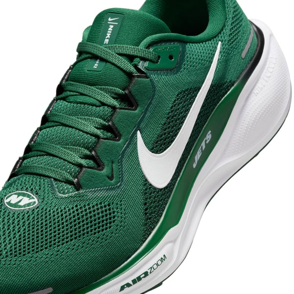 Unisex Nike Green New York Jets Zoom Pegasus 41 Running Shoes display picture 1