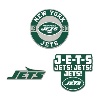 New York Jets WinCraft Three-Piece Collector Pin Set